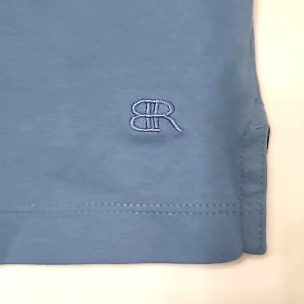 Banana Republic Luxe Touch Tee Blue Short Sleeved T-Shirt Crew Neck Relaxed Soft